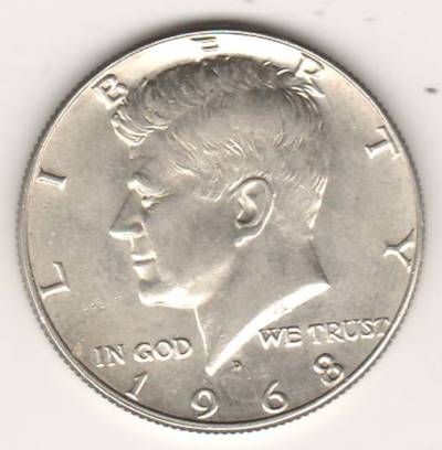 1/2 доллара 1968, США