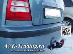 Фаркоп Bosal 1909-A для Skoda Octavia I hb (1996-2011), Octavia I wag (1998-2012), Octavia II Hb Tour (2004-2012), условно-съёмный крюк A, электрика
