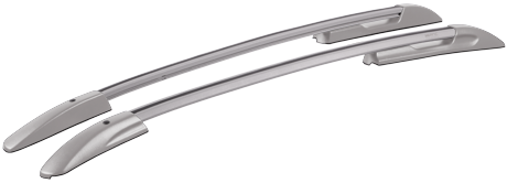 Рейлинги на Hyundai Solaris HB, серебристые