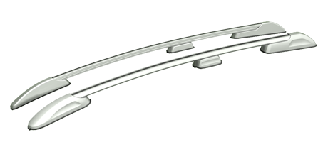 Рейлинги на Mazda 3, серебристые