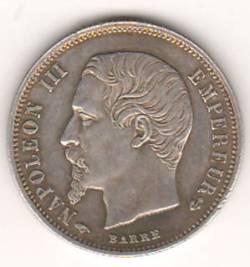 50 центов 1858 г. Франция