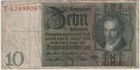 10 рейхсмарок 1929 г. Германия