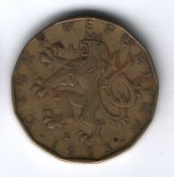20 крон 1993 г. Чехия