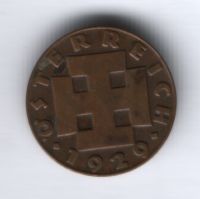 2 гроша 1929 г. Австрия