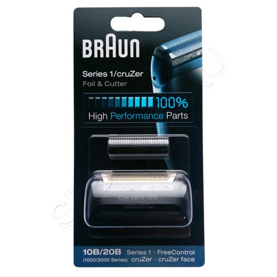 Сетка и режущий блок 10B/20B для бритвы Браун (Braun) Series 1, артикул 81387932