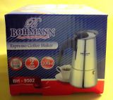 BOHMANN Кофеварка гейзерная на 2 чашки BH 9502