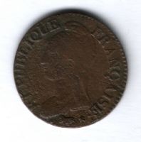 5 сантимов 1799-1800 г. LAN8 K, Франция