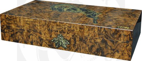 Хьюмидор Elie Bleu Ram на 110  сигар Walnut Burl and Black Sycamore