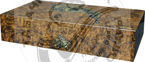 Хьюмидор Elie Bleu Ram на 110  сигар Walnut Burl and Black Sycamore