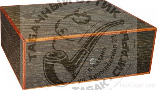 Хьюмидор Elie Bleu Классик на 75 сигар Smoked Oak with borders