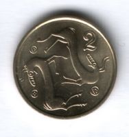 2 цента 2003 г. Кипр