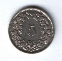 5 раппенов 1934 г. Швейцария