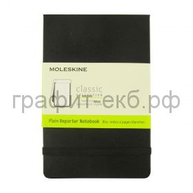 Книжка зап.Moleskine Pocket Reporter нелинованная черная QP513