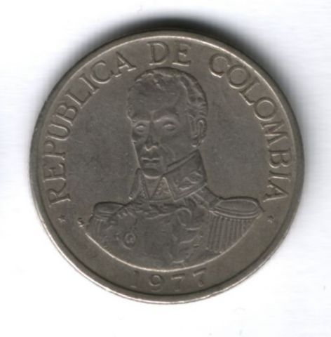 1 песо 1977 г. Колумбия