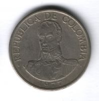 1 песо 1977 г. Колумбия