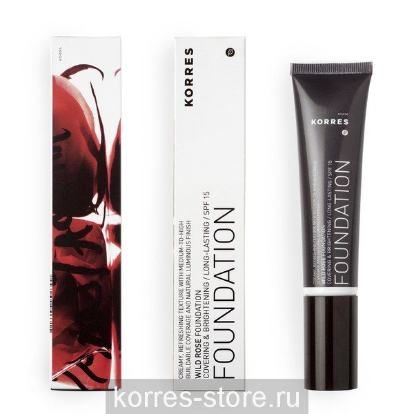 Korres Тональный крем с экстрактом дикой розой SPF 15