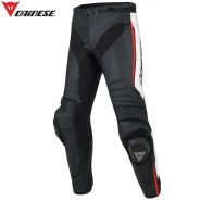 Брюки Dainese Misano кожаные, Чёрно-бело-красные