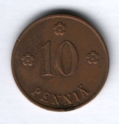 10 пенни 1937 г. Финляндия