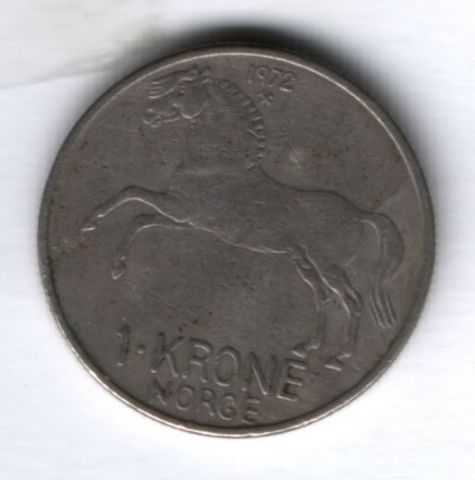 1 крона 1972 г. Норвегия