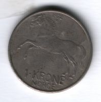 1 крона 1972 г. Норвегия