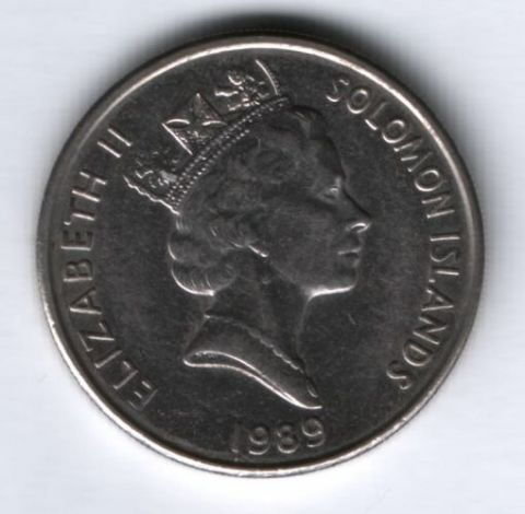 20 центов 1989 г. Соломоновы Острова