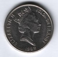20 центов 1989 г. Соломоновы Острова