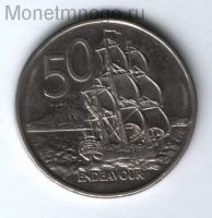 50 центов 1988 г. Новая Зеландия