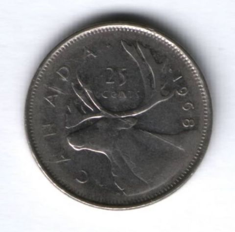 25 центов 1968 г. Канада