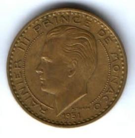 20 франков 1951 г. Монако