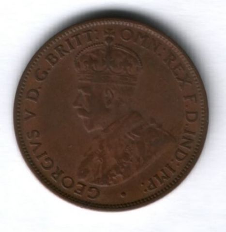 1/2 пенни 1927 г. Австралия