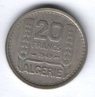 20 франков 1949 г. Алжир