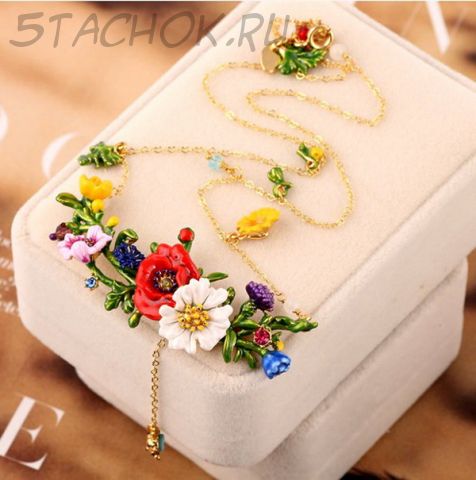 Колье "Японский сад"