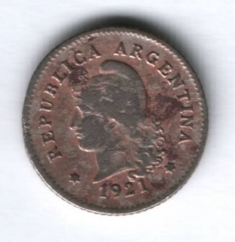 10 сентаво 1921 г. Аргентина