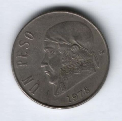 1 песо 1978 г. Мексика