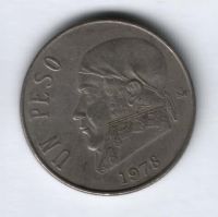 1 песо 1978 г. Мексика