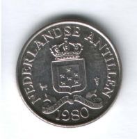 25 центов 1980 г. Нидерландские Антильские острова