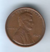1 цент 1969 г. США