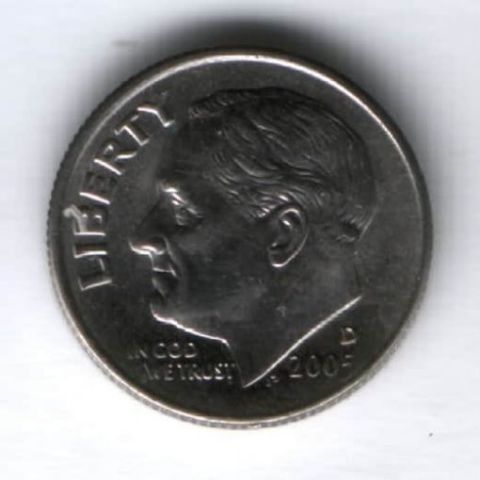 1 дайм 2005 г. D США