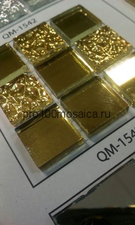 QM-1543 Мозаика Стекло 15*15 MIRROR 298*298*4 мм (NATURAL)