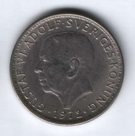 5 крон 1972 г. Швеция