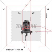 ADA Combine 4V+6Dots - лазерный уровень (нивелир) фото