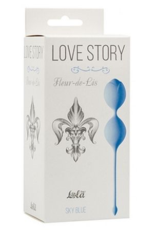 Вагинальные шарики Lola Toys Love Story Fleur-de-Lis голубые