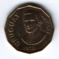1 песо 1978 г. Уругвай