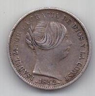 1 реал 1852 г. Испания