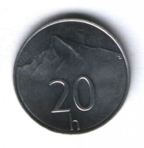 20 геллеров 2000 г. Словакия