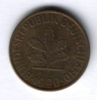 10 пфеннигов 1990 г. Германия, A