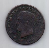3 чентезимо 1810 г. Наполеон I. Италия
