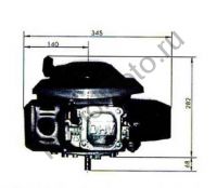 Двигатель Lifan 1P70FV-C D22 (6 л. с.) с вертикальным валом 22 мм.