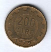 200 лир 1979 г. Италия