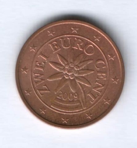 2 евроцента 2009 г. Австрия